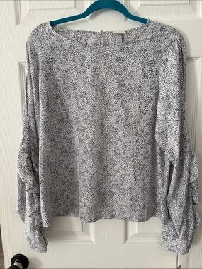 A New Day black & white blouse